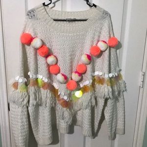 ASOS Curve Pom Pom sweater